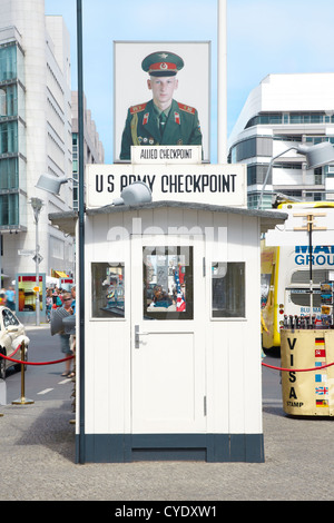 Checkpoint Charlie, Berlin Stock Photo
