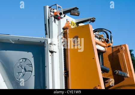Zoeller Dustbin lorry,business, cog, cogwheel, component, concept, conceptual, connect, connection, cooperation, engine, enginee Stock Photo
