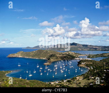 8327. English Harbour, Antigua, Caribbean, West Indies Stock Photo