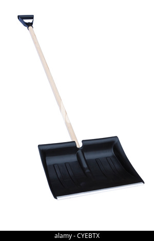Snow shovel isolated on a white background with clipping path Stock Photo