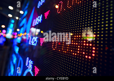 stock market price display abstract Stock Photo - Alamy