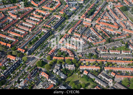 The Netherlands, Leeuwarden, Aerial. Residential district. Stock Photo