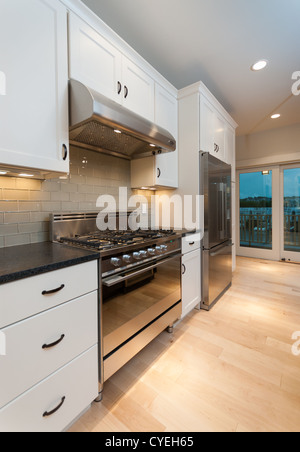 Newly designed modern kitchen. Stock Photo