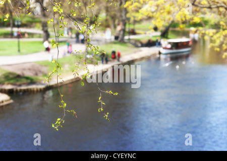 Riga In Spring Spring view of the Riga City Canal Stock Photo - Alamy