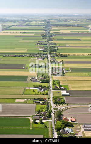 The Netherlands, Midden Beemster, Aerial Beemster Polder. UNESCO World heritage Site. Stock Photo