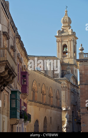 The Carmelite Priory Church, Mdina, Malta Stock Photo