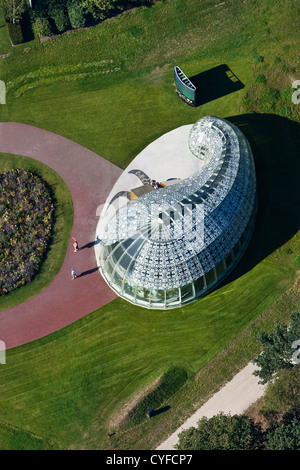 Venlo, FLORIADE, the World Horticultural Expo 2012, once every 10 years. Aerial. Pavilion of the Government of Azerbaijan Stock Photo
