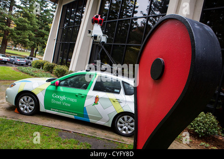 The Google Maps and Street View section of the Google headquarters ...