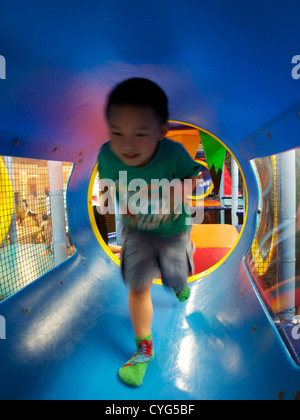 Fun Zone in Sheung Wan, Hong Kong.  Large indoor playhouse located in a shopping centre Stock Photo