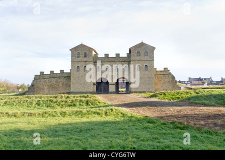 Arbeia Roman Fort and Museum at South Shields Stock Photo