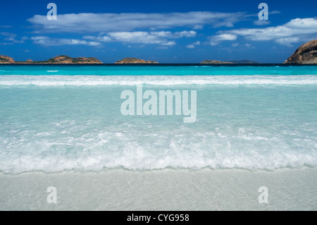 Turquoise waters at Lucky Bay in Cape Le Grand National Park. Stock Photo