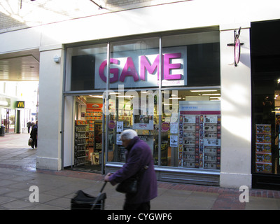 Game group retailer shop Worthing West Sussex UK Stock Photo