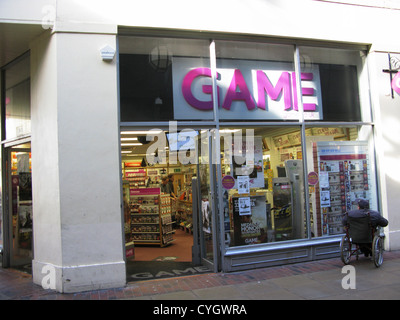 Game group retailer shop Worthing West Sussex UK Stock Photo