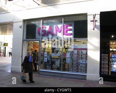 Game group retailer shop Worthing West Sussex UK Stock Photo