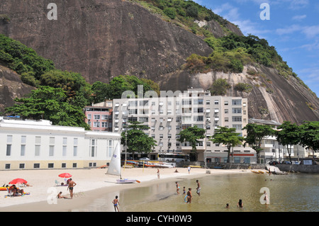 beach, Urca, Rio de Janeiro, Brazil Stock Photo