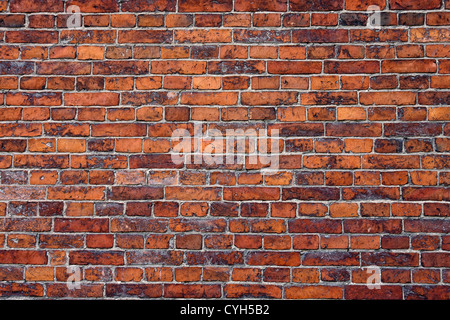 Abstract close-up red brick wall background Stock Photo