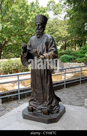 Statue of Father Matteo Ricci S.J., Macau Stock Photo