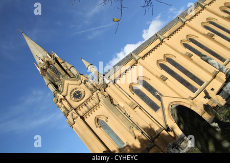 The parish church of St Margaret of Antioch, Lee, was built between 1839 and 1841. Stock Photo