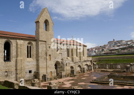 Santa-a-Clara a Velha Convent in Coimbra, Portugal. Stock Photo