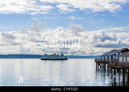 Washington State Ferries ferry at Port Townsend, Olympic Peninsula, Washington, USA Stock Photo