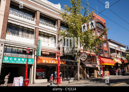 Street Scene, Chinatown, Vancouver, Canada, Stock Photo