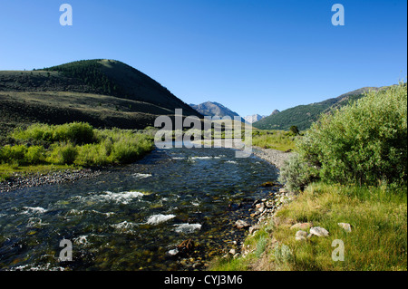 Wildhorse Creek in the Copper Basin area East of Sun Valley, Idaho Stock Photo