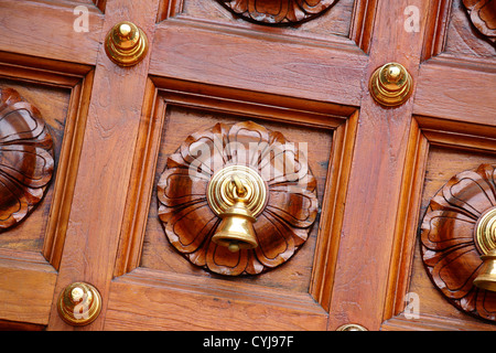 temple door bells in india temple Stock Photo