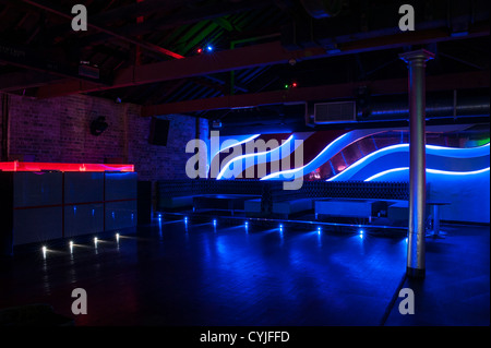 Night club dance floor and seating, interior design Stock Photo - Alamy