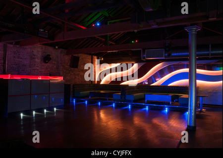 Night club dance floor and seating, interior design Stock Photo - Alamy