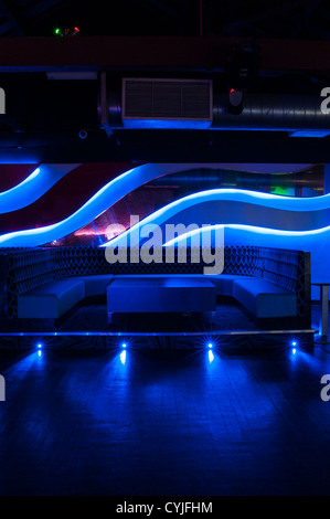 Night club dance floor and seating, interior design Stock Photo - Alamy