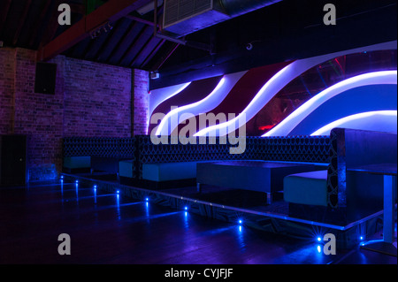 Night club dance floor and seating, interior design Stock Photo - Alamy