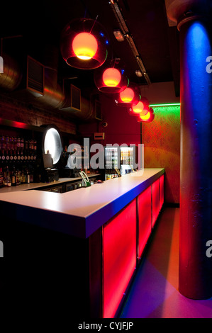 Night club bar area, interior design Stock Photo - Alamy