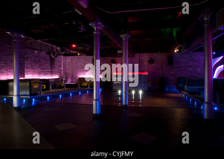 Night club dance floor and seating, interior design Stock Photo - Alamy