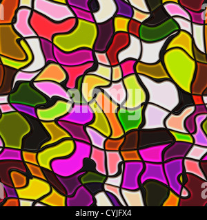 High quality seamless stained glass background Stock Photo