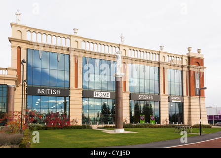 The British Home Stores department store in the Barton Square section of the Trafford Centre near Manchester. Stock Photo