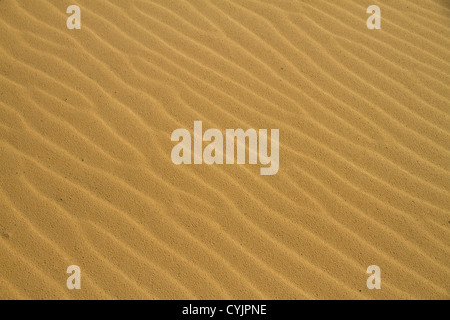 waves of sand - formed by wind and water Stock Photo