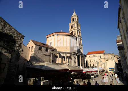 Croatia, Split, Diocletian's Palace, cathedral of St Domnius Stock Photo