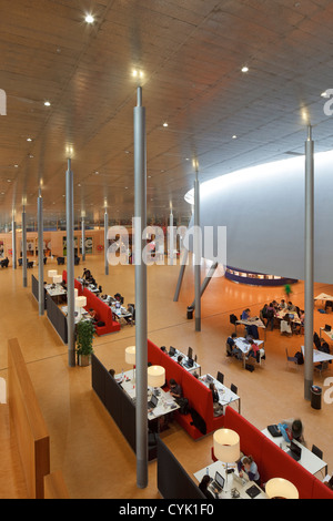 TU Delft Library, Delft, Netherlands. Architect: Mecanoo Architecten, 1997. Stock Photo