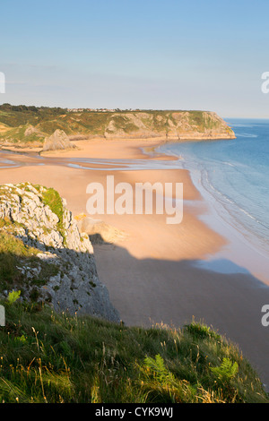 Three Cliffs Bay; Gower; Wales; UK; Stock Photo