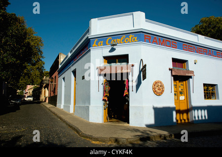 Uruguay. Colonia del Sacramento. Barrio Historico. La Carlota shop. Stock Photo