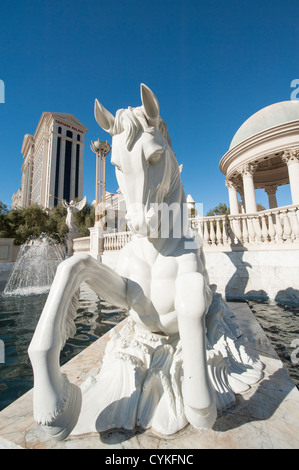 Fountain at Caesars Palace Las Vegas Hotel & Casino Las Vegas, Nevada. Stock Photo
