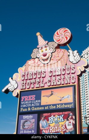 Circus Circus Hotel & Casino Las Vegas, Nevada. Stock Photo
