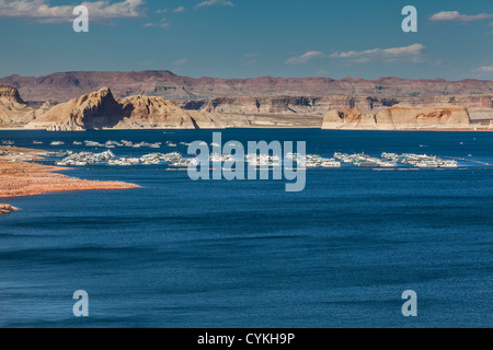 Wahweap Marina and resort on Lake Powell in the Glen Canyon National Recreation Area at Page, Arizona.