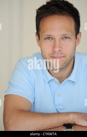 Businessman with arms crossed Stock Photo