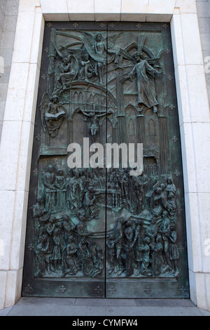 Santa María la Real de La Almudena, Catholic cathedral in Madrid, Spain Stock Photo