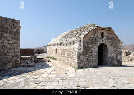 Fortress of Ali Pasha Tepelena at Porto Palermo in Southern Albania Stock Photo