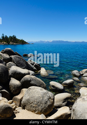 Lake Tahoe - Crystal Bay, from near Sand Harbor. Stock Photo