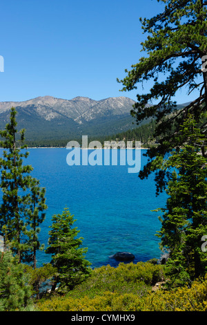 Lake Tahoe - Crystal Bay, from near Sand Harbor. Stock Photo