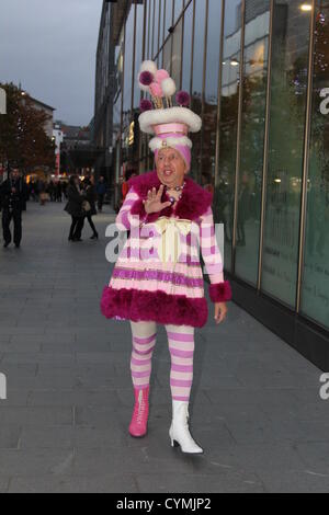 Local and national recognised celebrities attended the launch of Christmas at Liverpool ONE shopping centre in Liverpool, England on Wednesday, November 7, 2012. Local Radio DJ Pete Price attended the event to promote the upcoming pantomime Cinderella at the Liverpool Empire Theatre. Stock Photo