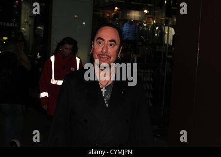 Local and national recognised celebrities attended the launch of Christmas at Liverpool ONE shopping centre in Liverpool, England on Wednesday, November 7, 2012. David Gest attended the event to promote the upcoming A Nightmare on Lime Street at the Royal Court Theatre. Stock Photo